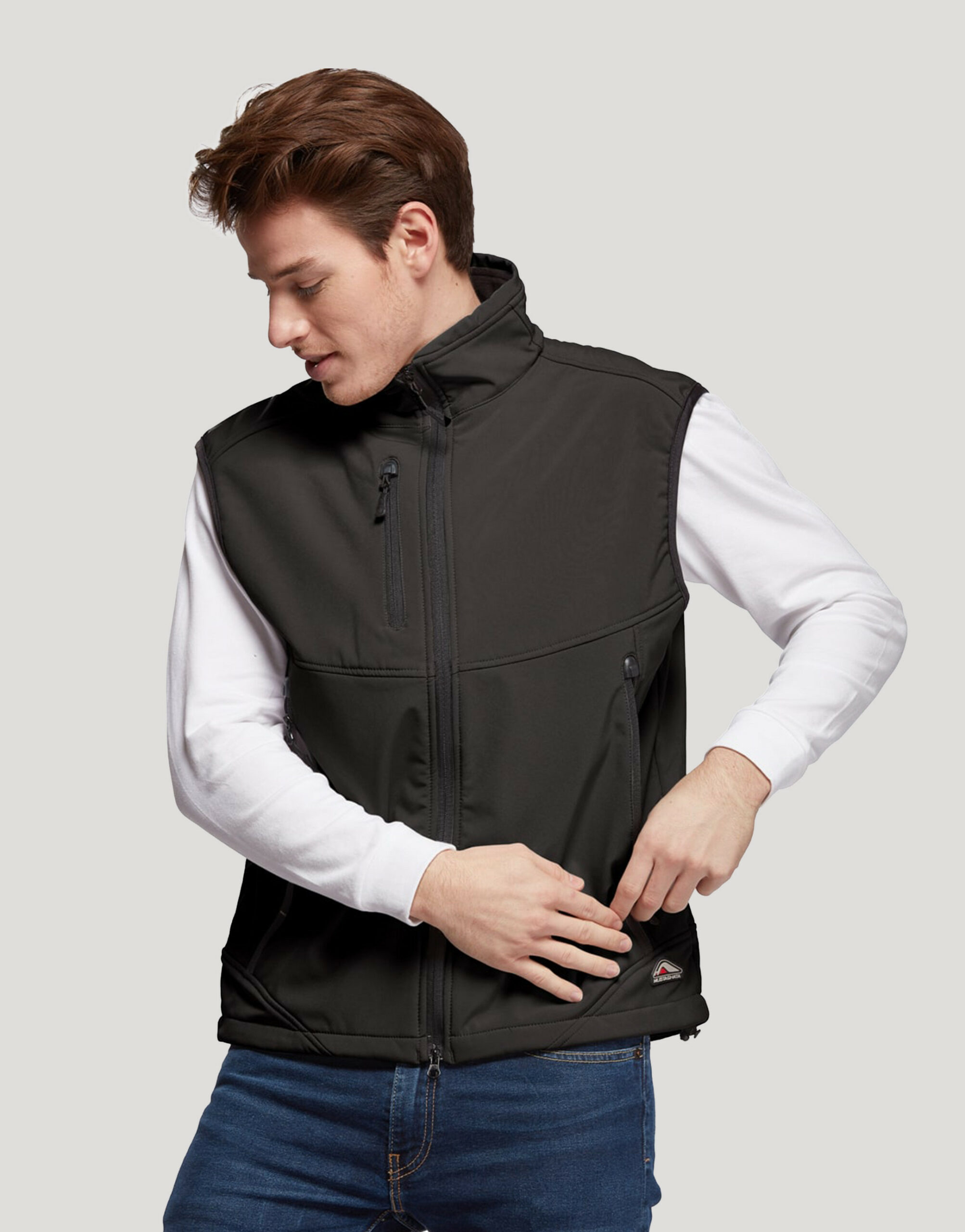 Bodywarmer softshell homme 3 couches Carbone Bodywarmer softshell homme 3 couches Carbone – vue 3