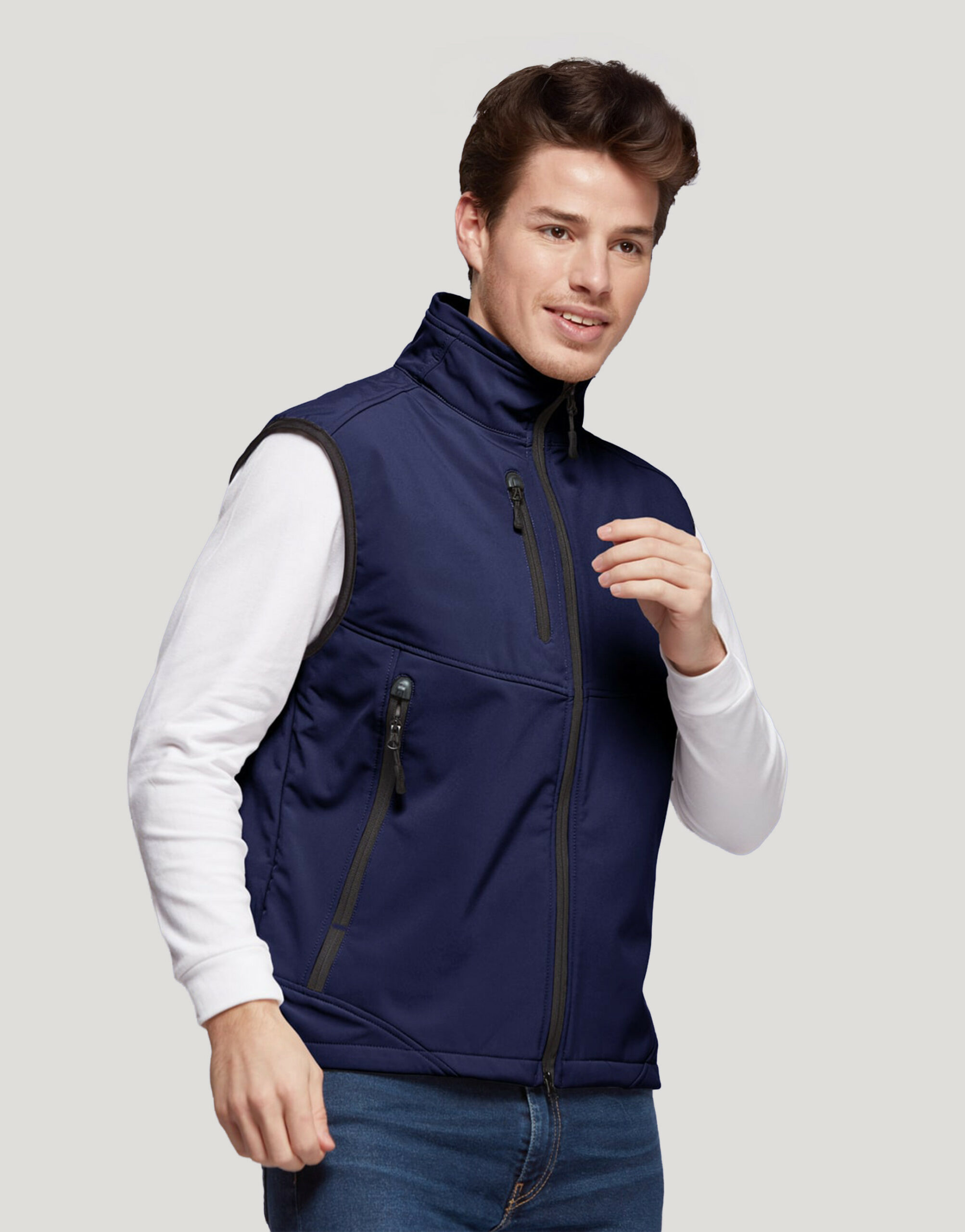Bodywarmer softshell homme 3 couches Carbone Bodywarmer softshell homme 3 couches Carbone – vue 4