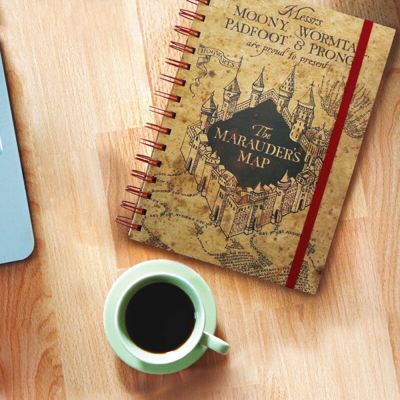 Carnet à Spirales Harry Potter Carte du Maraudeur Carnet à Spirales Harry Potter Carte du Maraudeur
