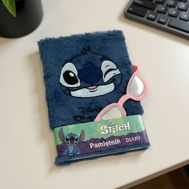 Carnet de Notes Fourrure Bleue Stitch Disney avec Lunettes Magnétiques Carnet de Notes Fourrure Bleue Stitch Disney avec Lunettes Magnétiques