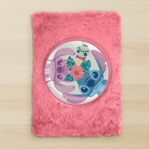 Carnet de Notes Fourrure Rose Stitch, Angel & Souillon Disney A5