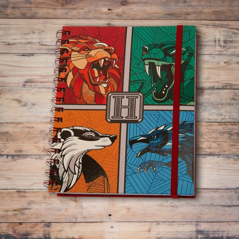 Carnet de Notes Harry Potter Animaux Emblèmes Graphiques Carnet de Notes Harry Potter Animaux Emblèmes Graphiques