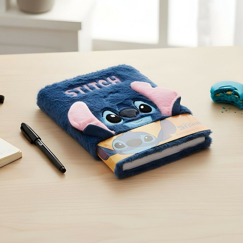 Carnet de Notes Stitch Disney 3D Fourrure Bleue Carnet de Notes Stitch Disney 3D Fourrure Bleue