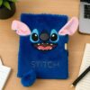 Carnet Secret Stitch 3D Disney Fourrure Bleue et Pompon