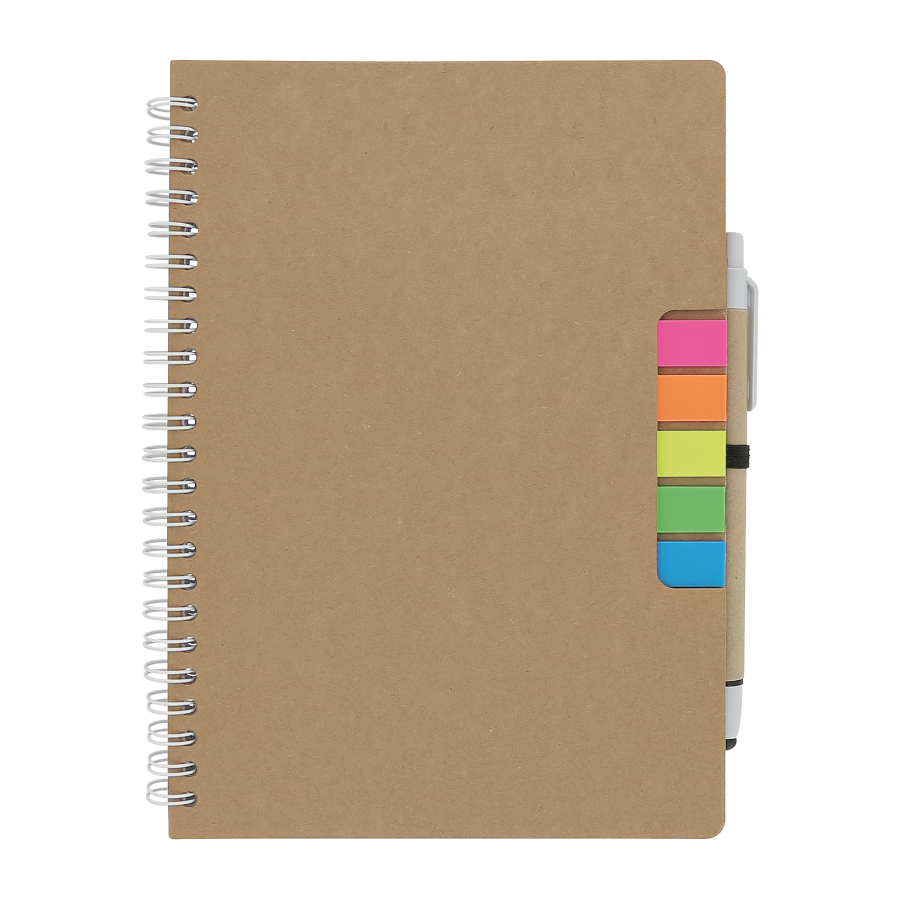 Carnet spirale adhesif / stylo Carnet spirale adhesif / stylo