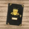 Carnet Spirales Harry Potter Poudlard Noir et Or
