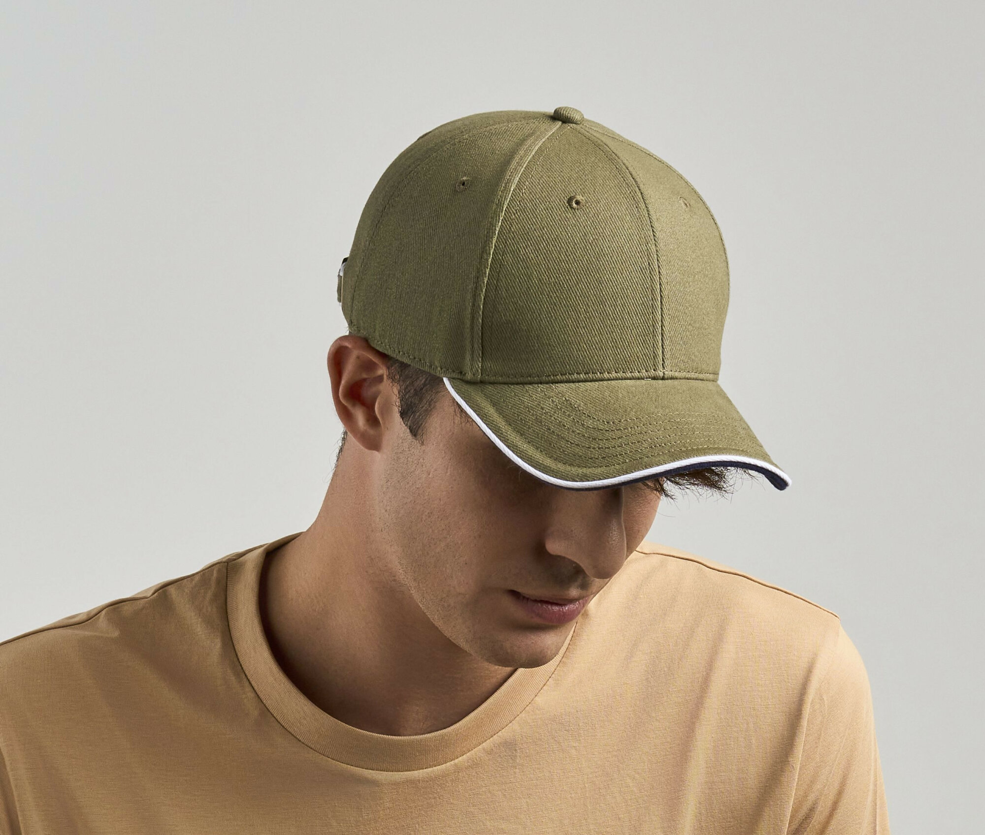 Casquette 6 pans contrastée Atlantis Headwear Pilot Piping Sandwich-S Casquette 6 pans contrastée Atlantis Headwear Pilot Piping Sandwich-S