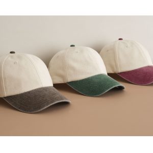 Casquette 6 pans contrastée Beechfield Contrast Peak Low Profile Vintage Cap