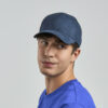 Casquette 6 pans mid visor faux suède Atlantis Headwear Fam-S