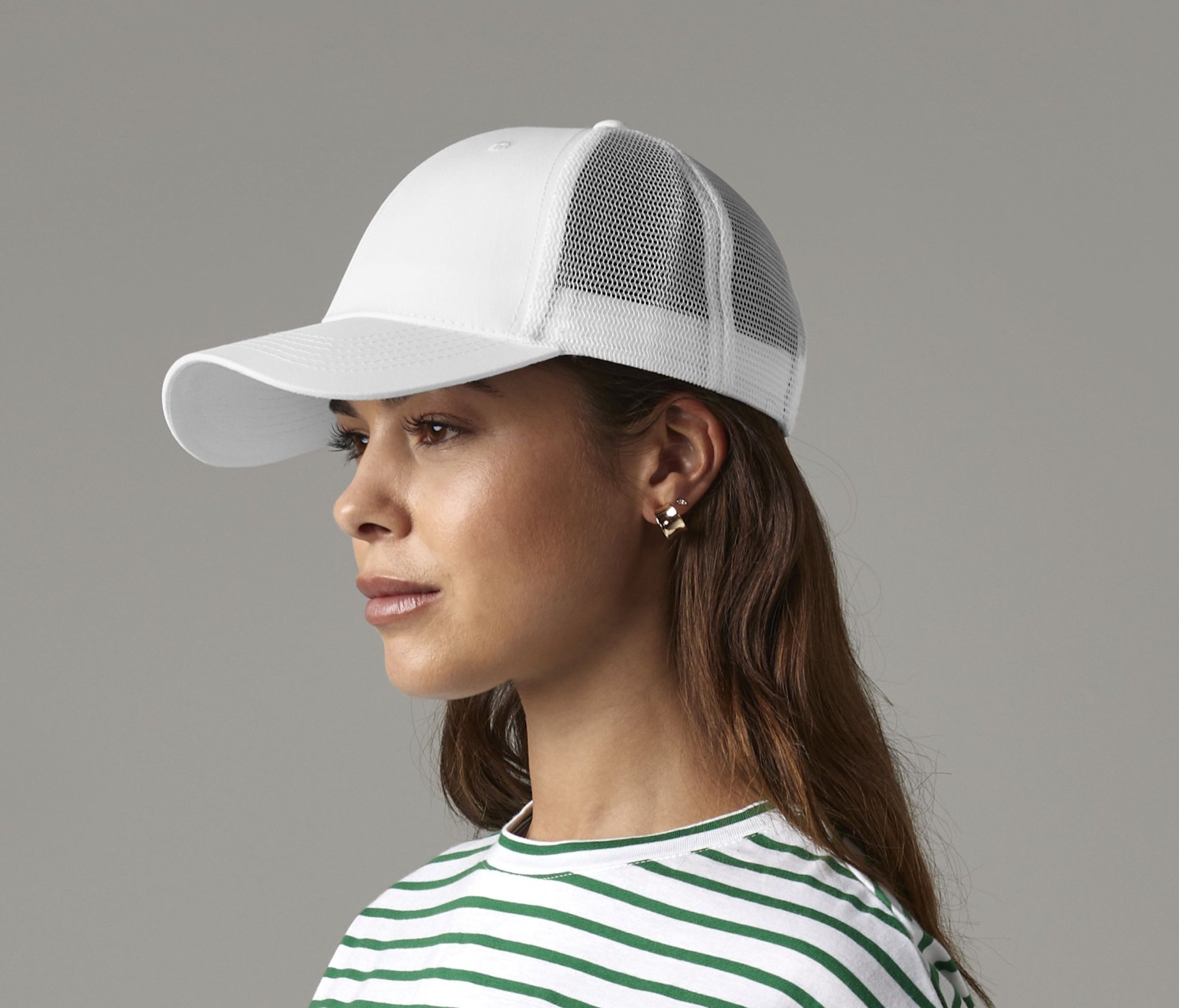 Casquette 6 pans style trucker en polyester recyclé Beechfield Recycled Urbanwear 6 Panel Casquette 6 pans style trucker en polyester recyclé Beechfield Recycled Urbanwear 6 Panel