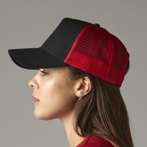 Casquette américaine Beechfield Half Mesh Trucker