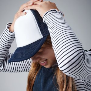 Casquette américaine enfant Beechfield Junior Vintage Snapback Trucker