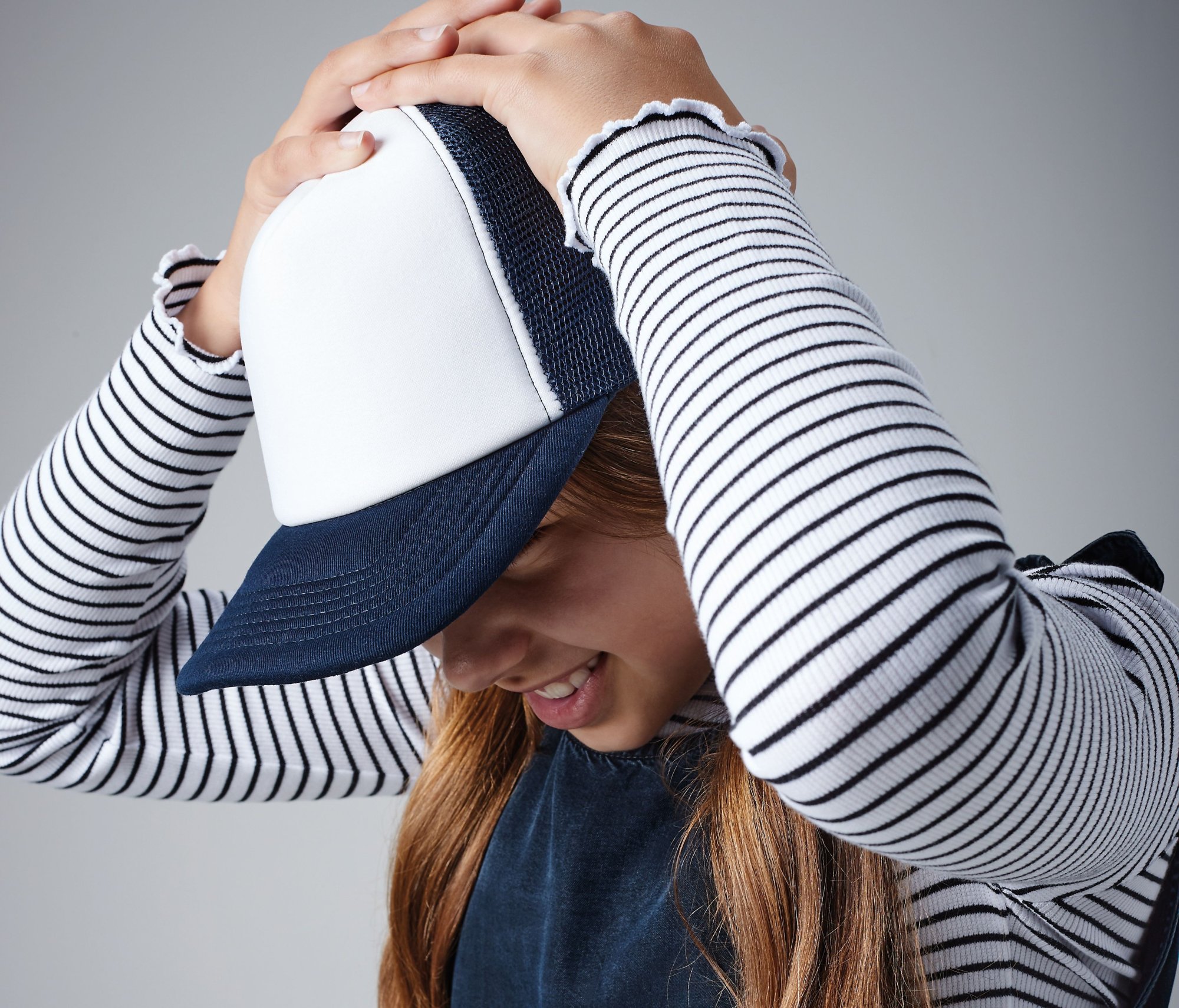 Casquette américaine enfant Beechfield Junior Vintage Snapback Trucker Casquette américaine enfant Beechfield Junior Vintage Snapback Trucker