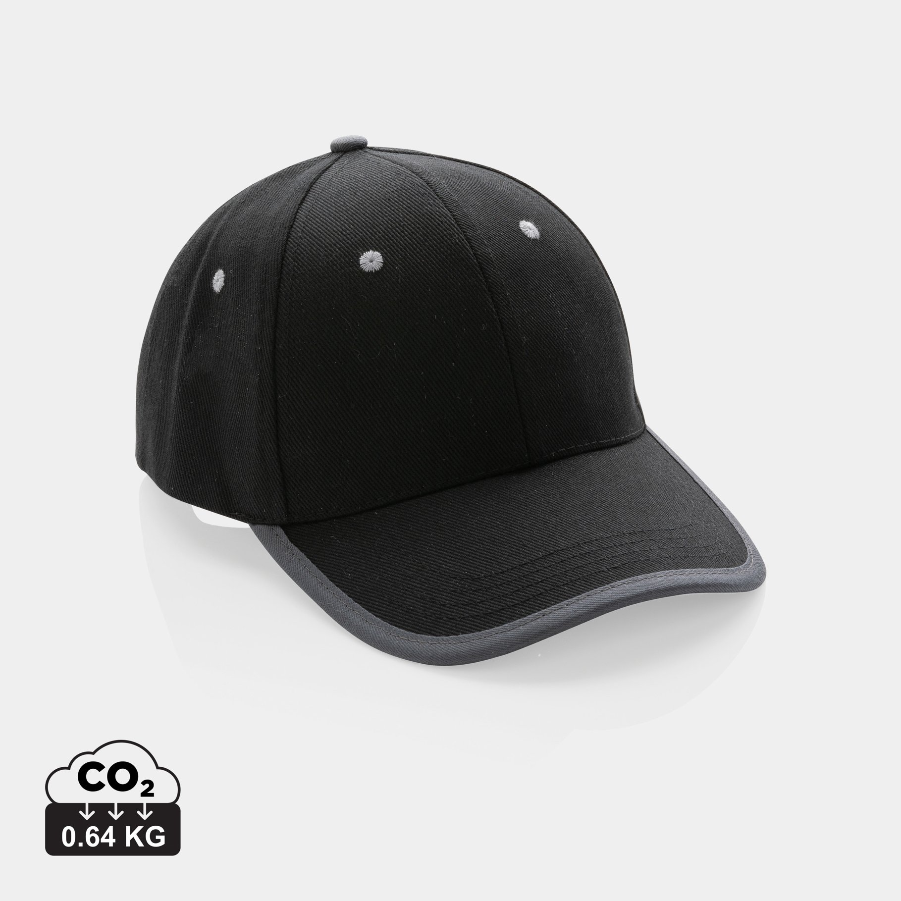 Casquette contraste 6 panneaux coton recyclé Impact AWARE™ Casquette contraste 6 panneaux coton recyclé Impact AWARE™