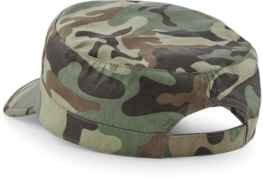 Casquette cubaine Camo Beechfield B33 Casquette cubaine Camo Beechfield B33
