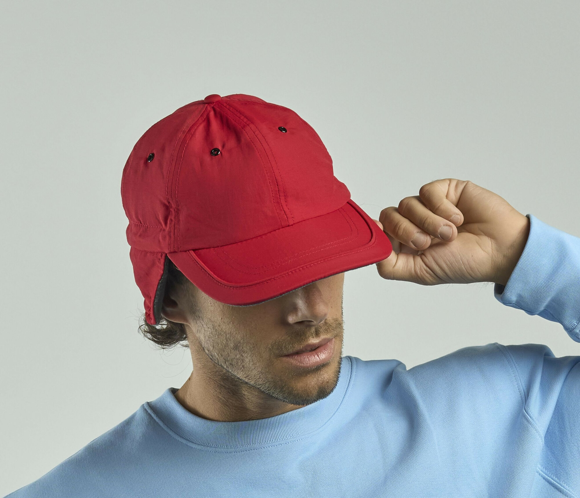 Casquette hiver en nylon et polaire recyclés Atlantis Headwear Techno Flap-S Casquette hiver en nylon et polaire recyclés Atlantis Headwear Techno Flap-S