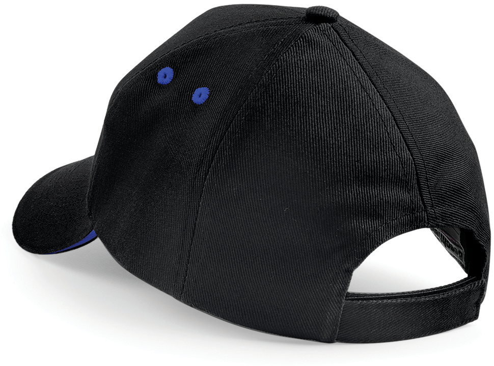 Casquette homme Ultimate à 5 panneaux sandwich contrasté Beechfield B15C Casquette homme Ultimate à 5 panneaux sandwich contrasté Beechfield B15C