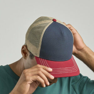 Casquette Rapper en polyester canvas recyclé Atlantis Headwear Canvas-S