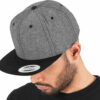 Casquette snapback toucher velours Flexfit Chambray-Suede