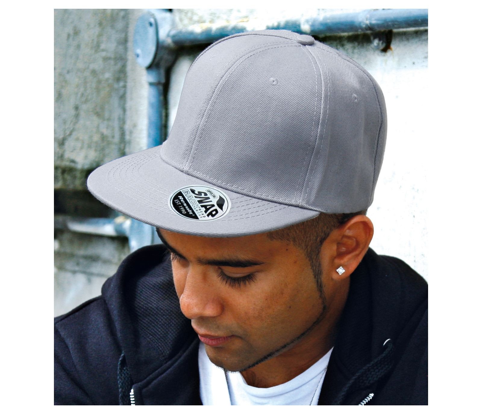 Casquette style rappeur Result Bronx Original Flat Peak Snapback Cap Casquette style rappeur Result Bronx Original Flat Peak Snapback Cap