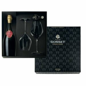 Champagne Gosset Coffret 1Btl 2 Flûtes