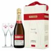 Champagne Piper-Heidsieck Essentiel Extra Brut - Coffret 1 Bouteille 75 cl et 2 Flûtes