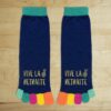 Chaussettes Orteils Multicolores Vive la Retraite