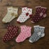 Chaussettes Paillettes Cœurs Mot Fantaisie