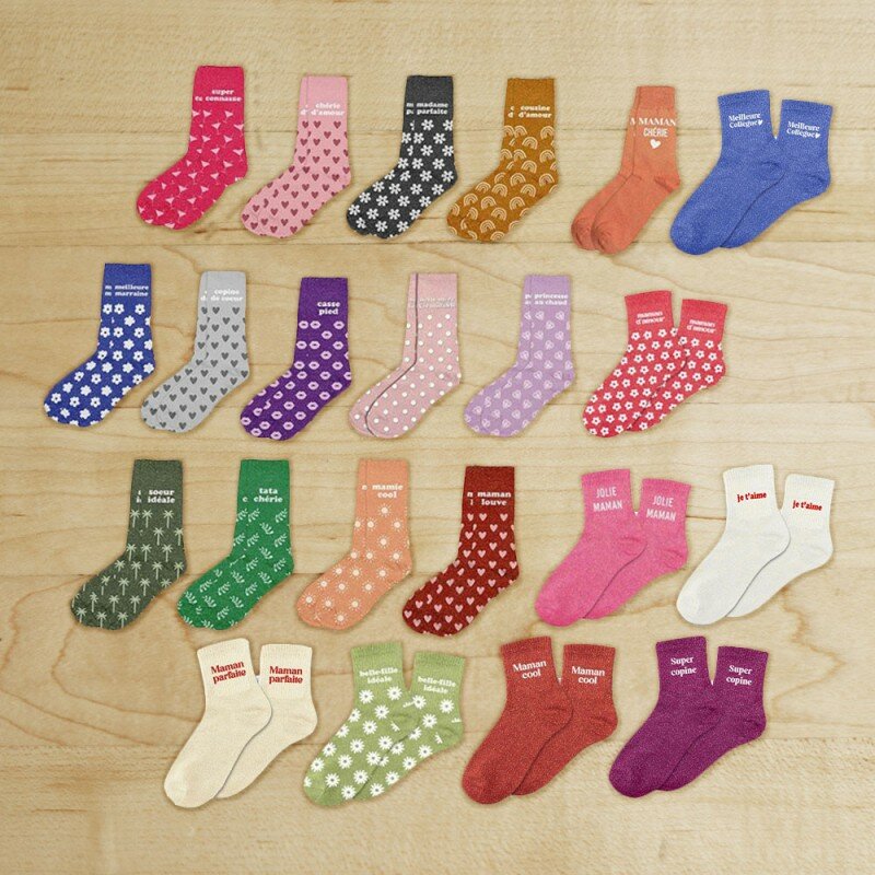 Chaussettes Paillettes Famille Fantaisie Chaussettes Paillettes Famille Fantaisie