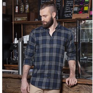 Chemise à carreaux homme Urban-Style Karlowsky Men's Checked Shirt