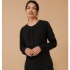 Chemise Blouse femme manches longues Henbury Ladies' Pleat Front Long Sleeved