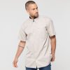 Chemise coton manches courtes Pen Duick Chemisette Brandy