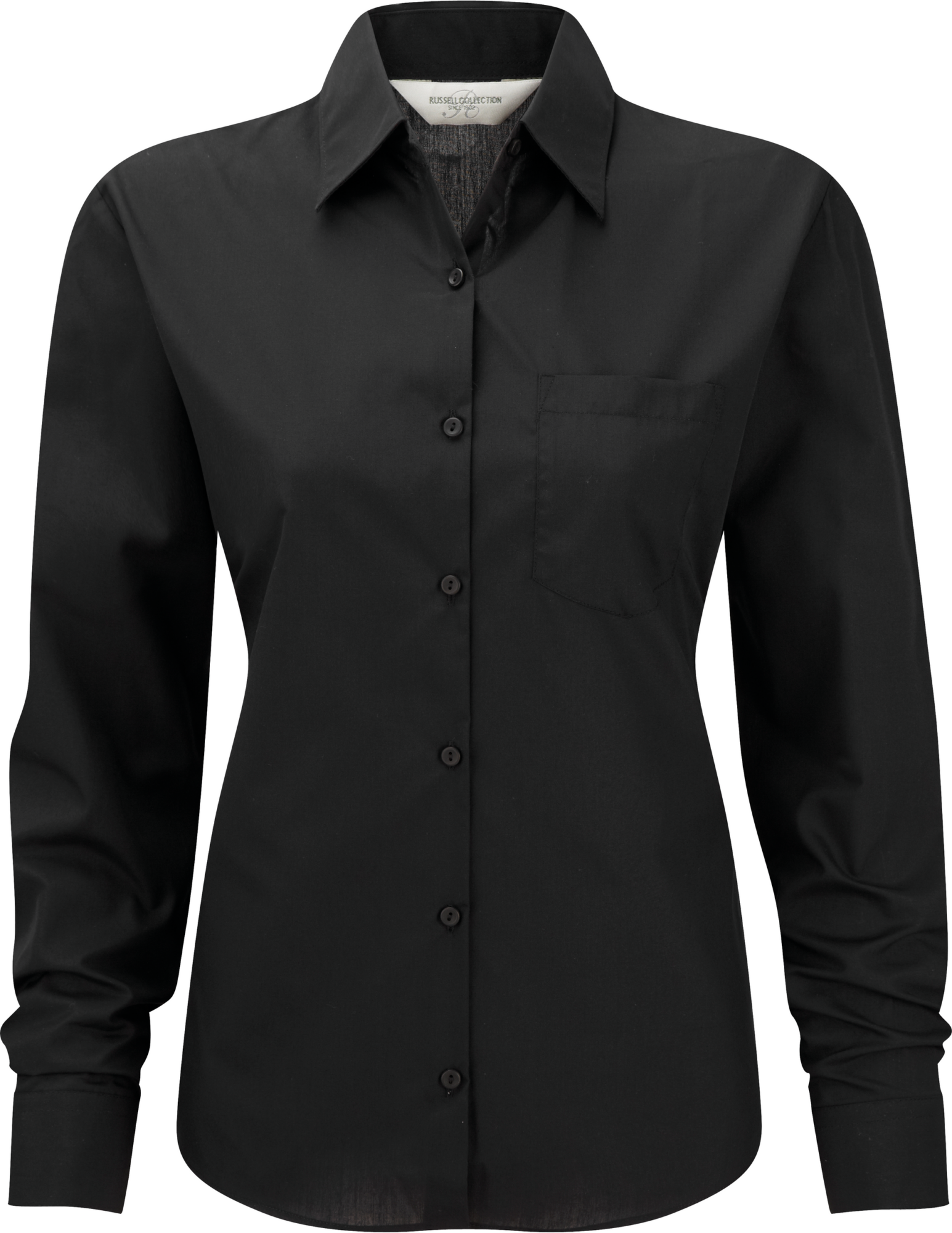 Chemise femme popeline polycoton manches longues Russell RU934F Chemise femme popeline polycoton manches longues Russell RU934F