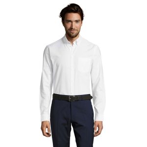 Chemise homme oxford manches longues Sol's Boston Fit
