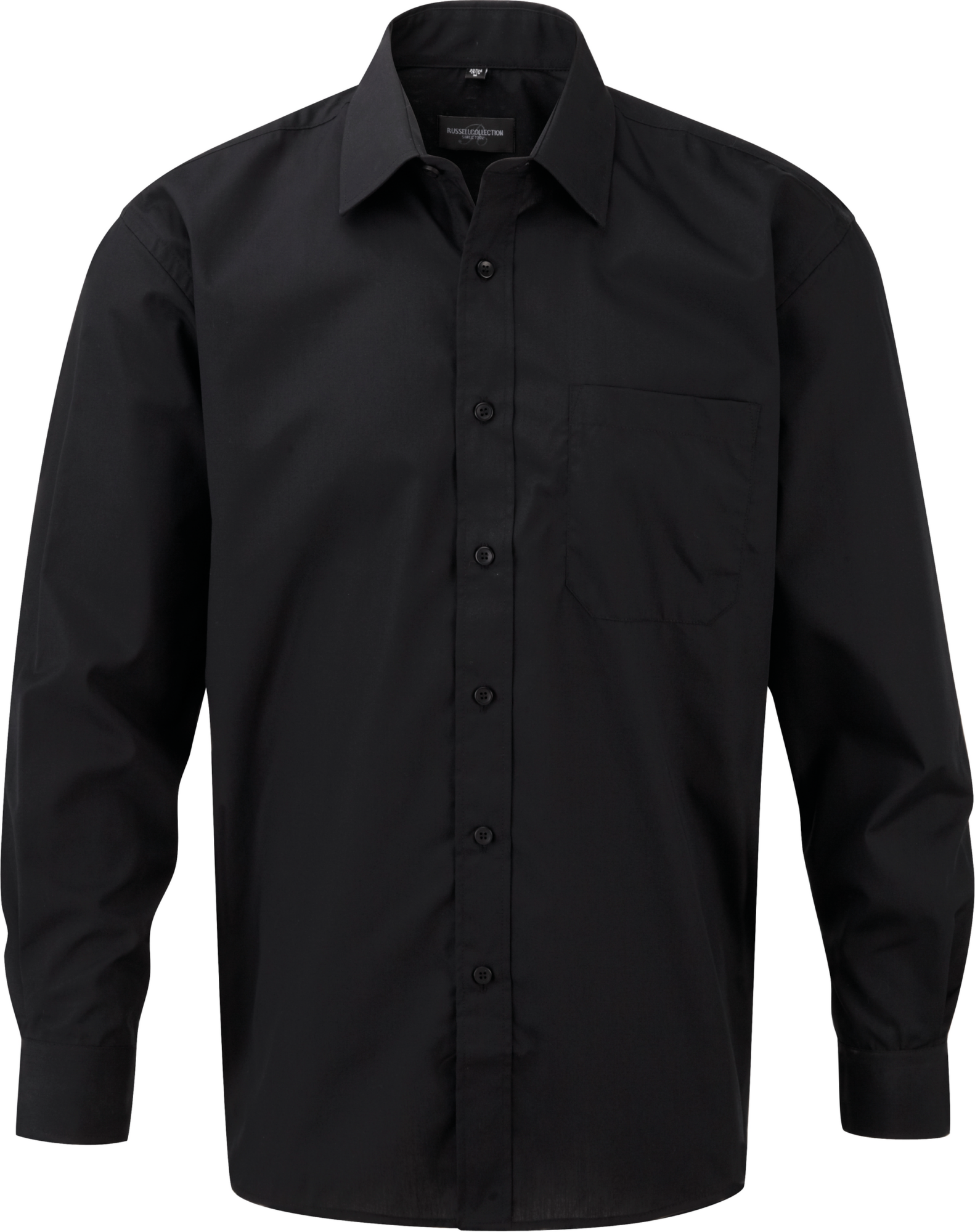 Chemise homme popeline polycoton manches longues Russell RU934M Chemise homme popeline polycoton manches longues Russell RU934M