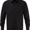 Chemise homme popeline pur coton manches longues Russell RU936M