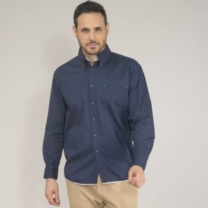 Chemise manches longues 100% coton Pen Duick Brandy