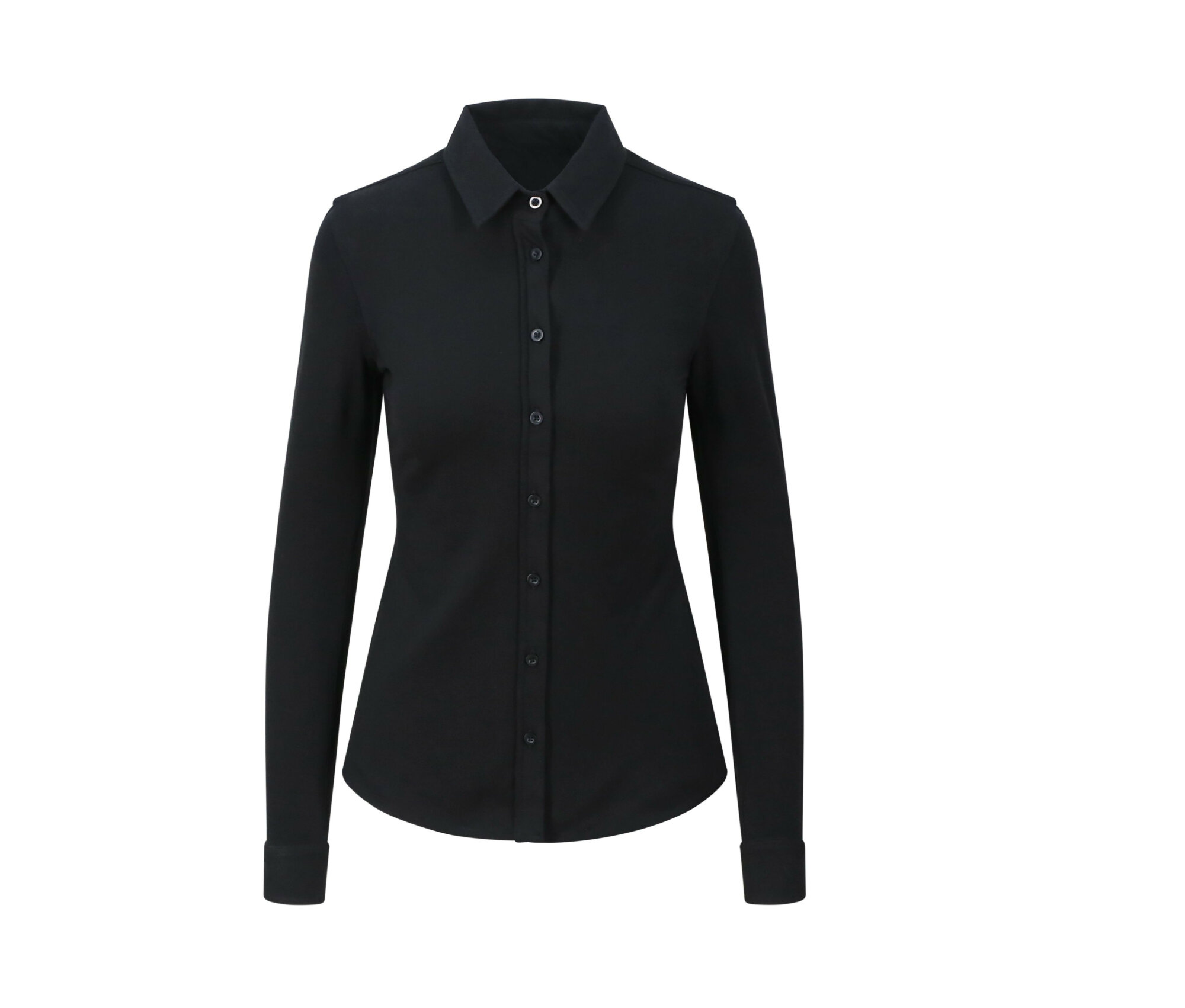 Chemise micro piqué femme Anna So Denim Knitted Shirt Chemise micro piqué femme Anna So Denim Knitted Shirt