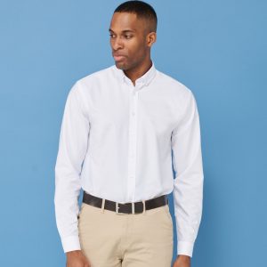 Chemise Oxford homme Henbury Modern Long Sleeved Shirt - Classic Fit