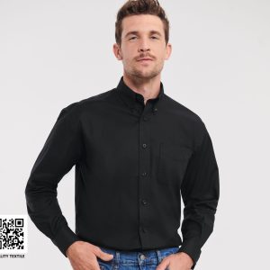 Chemise Oxford homme Russell Collection Men's Long Sleeve Classic Shirt