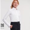 Chemise Russell Collection Ladies' Long Sleeve Fitted Ultimate Stretch Shirt