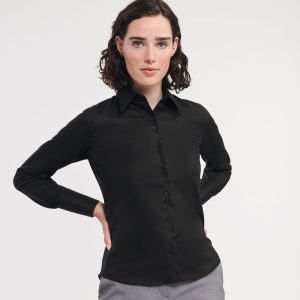 Chemise Russell Collection Ladies' Long Sleeve Tailored Ultimate Non-Iron Shirt