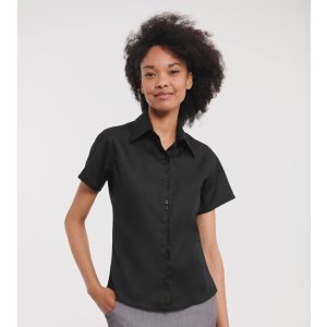 Chemise Russell Collection Ladies' Short Sleeve Tailored Ultimate Non-Iron Shirt