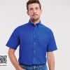 Chemise Russell Collection Men's Short Sleeve Classic Oxford Shirt