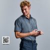 Chemise Russell Collection Men's Short Sleeve Classic Polycotton Poplin Shirt
