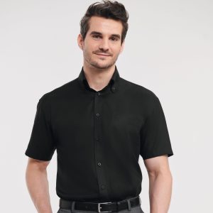 Chemise Russell Collection Men's Short Sleeve Classic Ultimate Non-Iron Shirt
