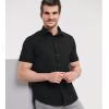 Chemise Russell Collection Men's Short Sleeve Fitted Stretch Shirt