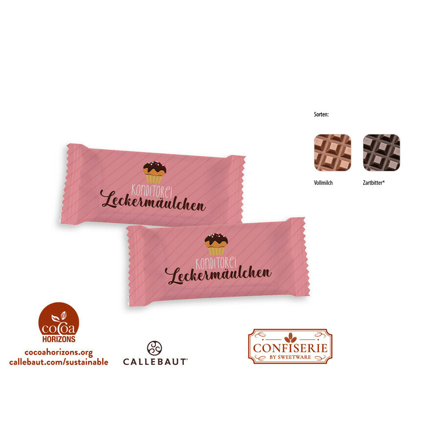 Chocolat mini-tablette de 5 g, 1 pièce Chocolat mini-tablette de 5 g, 1 pièce
