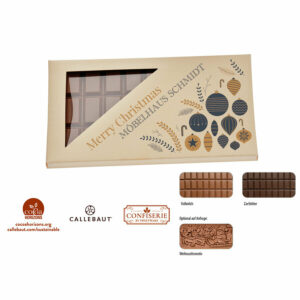 Chocolat tablette de 100 g en étui carton, 1 pièce