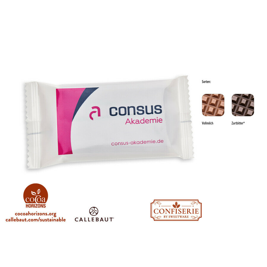 Chocolat tablette de 20 g, 1 pièce Chocolat tablette de 20 g, 1 pièce